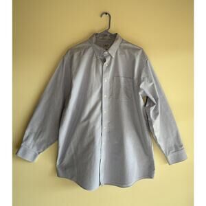 L.L. Bean Classic Oxford Cloth Button Down Dress Shirt Size 16 1/2 - 33 Blue